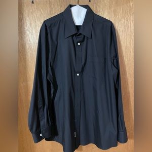 Croft & Barrow Black 17 1/2 34/35 Dress Shirt